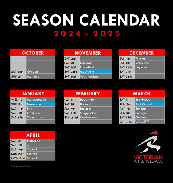 Season 24-25 Calendar